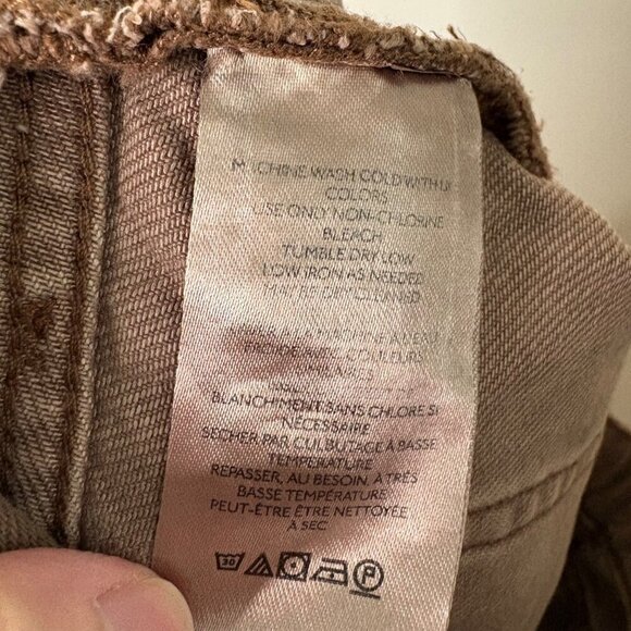 Free People Makai High Rise Cutoff Distressed Shorts In Color Brown Size 25 - Picture 9 of 11